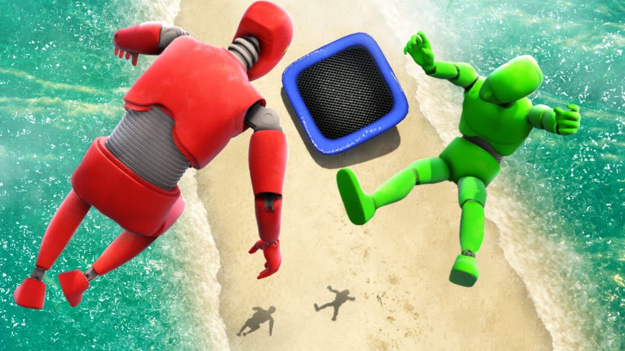 GTA 5 Crash Test Dummy • Crazy Squarepoline Jumps and Fails!