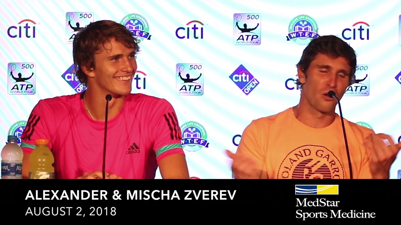 Alexander & Mischa Zverev - August 3, 2018