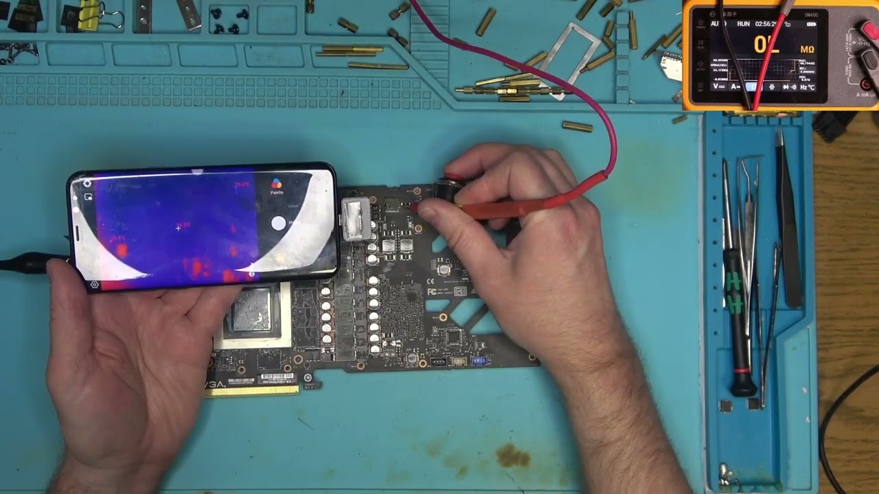 EVGA 3090 Ремонт. Что-то сгорело ?