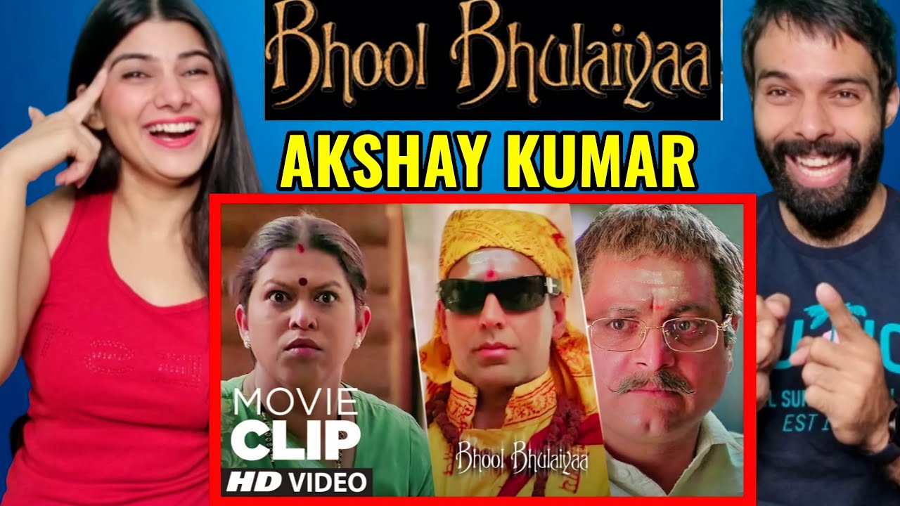 BHOOL BHULAIYAA COMEDY SCENE REACTION!! | Pagal Khana Khol Rakha Hai Tum Logo Ne | AKSHAY KUMAR