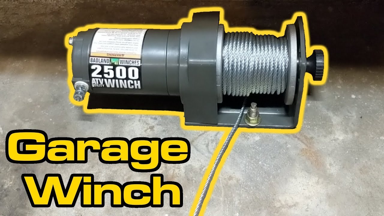 Установка гаражной лебёдки недорого! 💪 Напольная лебёдка Harbor Freight Badland