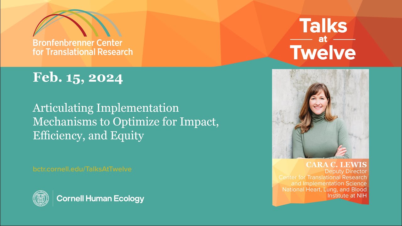 Articulating Implementation Mechanisms to Optimize for Impact, Efficiency, and Equity