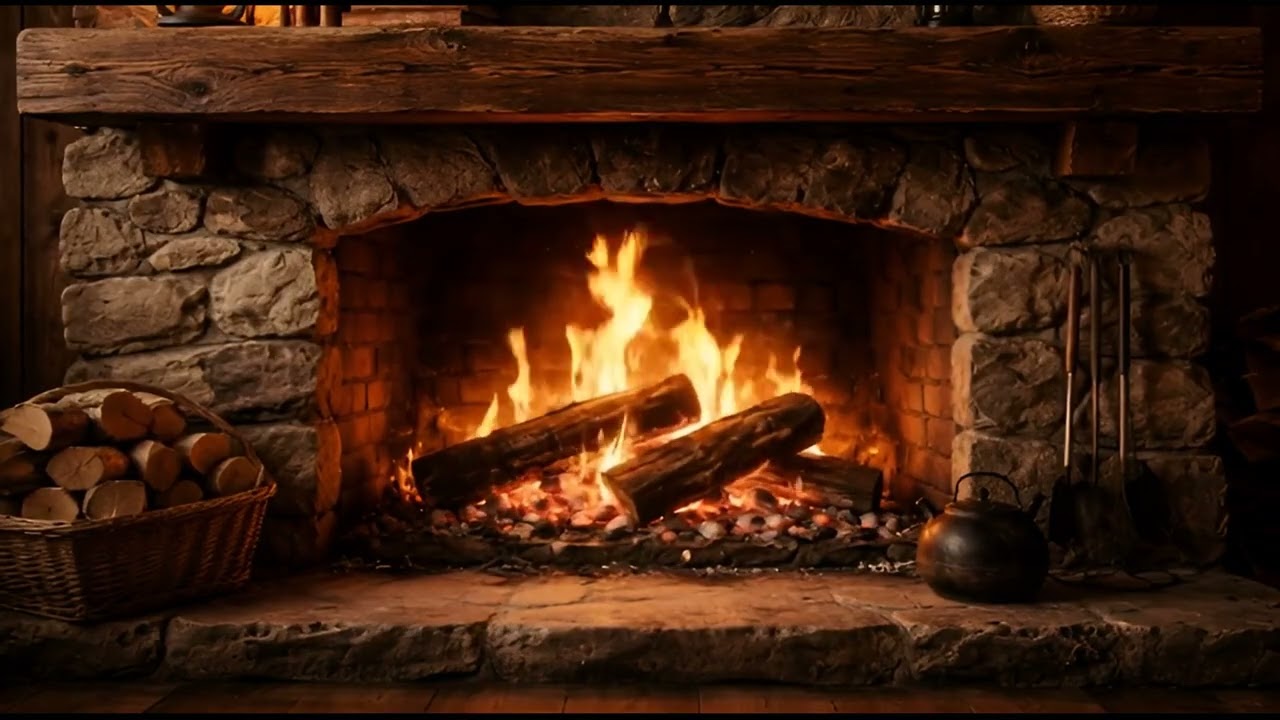 Crackling Fireplace Sounds for Sleep and Relaxation | 3 Hours
