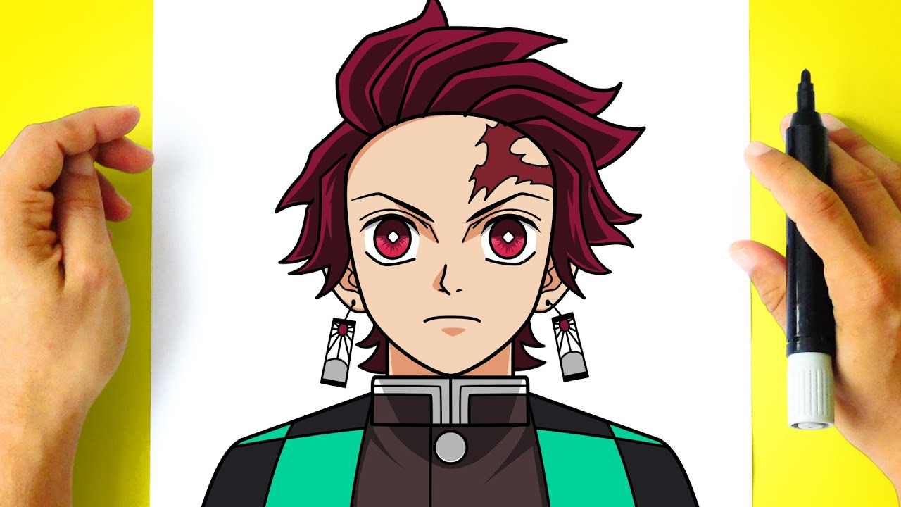 Como DESENHAR o TANJIRO KAMADO - Cómo DIBUJAR a TANJIRO KAMADO - Demon Slayer