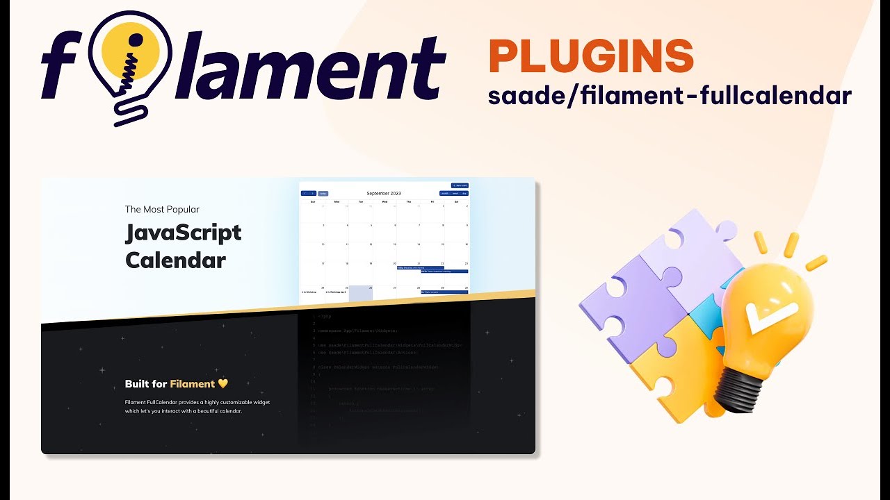 FullCalendar: saade/filament-fullcalendar | Filament plugin by saade