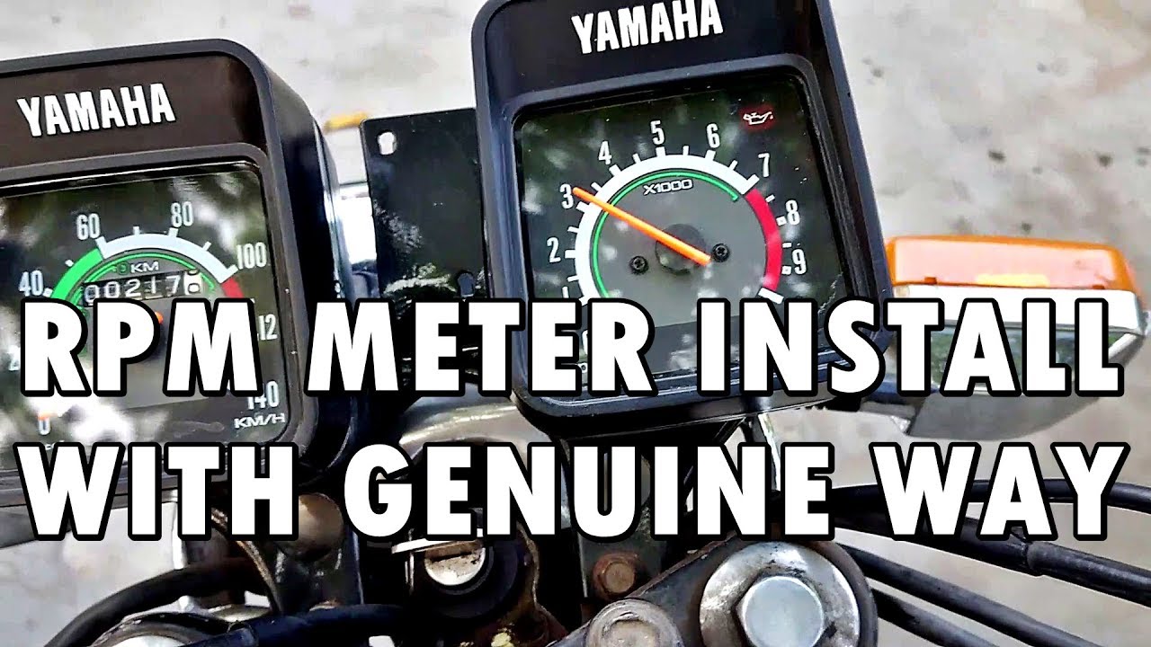 RPM METER INSTALL ON RX 100/135 ON GENUINE WAY