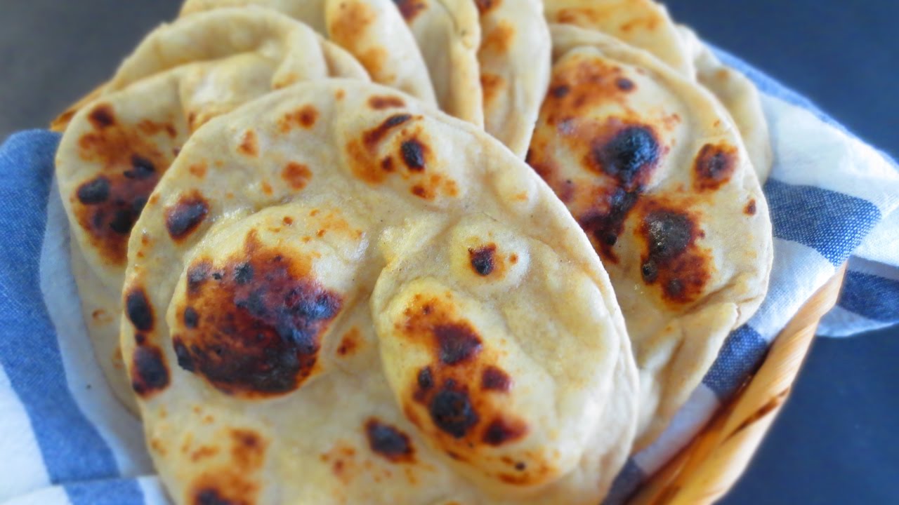 Perfect Whole Wheat Naan on a tawa (with the pillow trick) (NO yeast)|Poonam's Kitchen