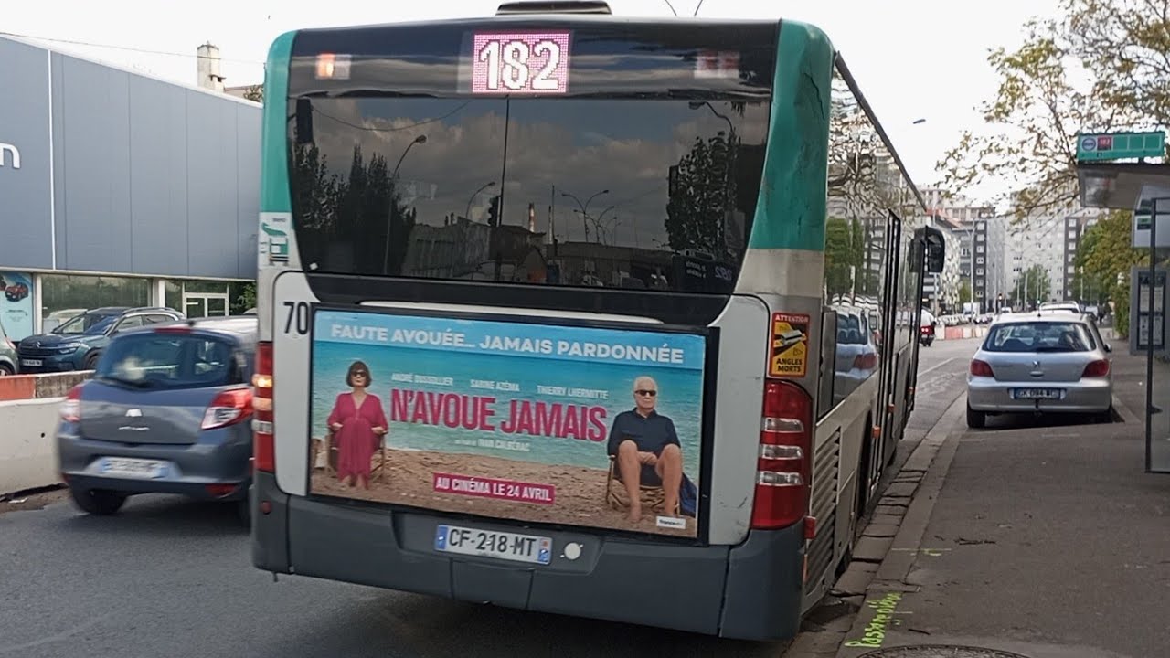Bus Ligne 182 - Mercedes-Benz Citaro Facelift Trajet Gabriel Péri - Docteur Roux