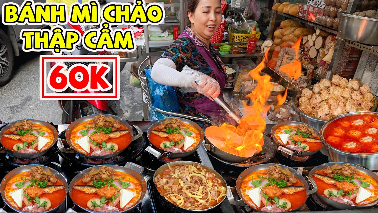 Bánh Mì Chảo Thập Cẩm Dì Nữ 60K Dùng Mỡ Heo Để Chiên Chinh Phục Thực Khách Khắp Châu Á