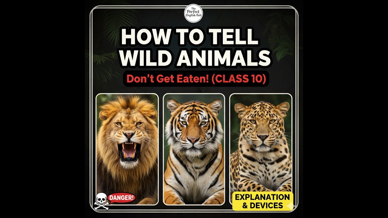 How to Tell Wild Animals - Full Explanation, Summary & Poetic Devices