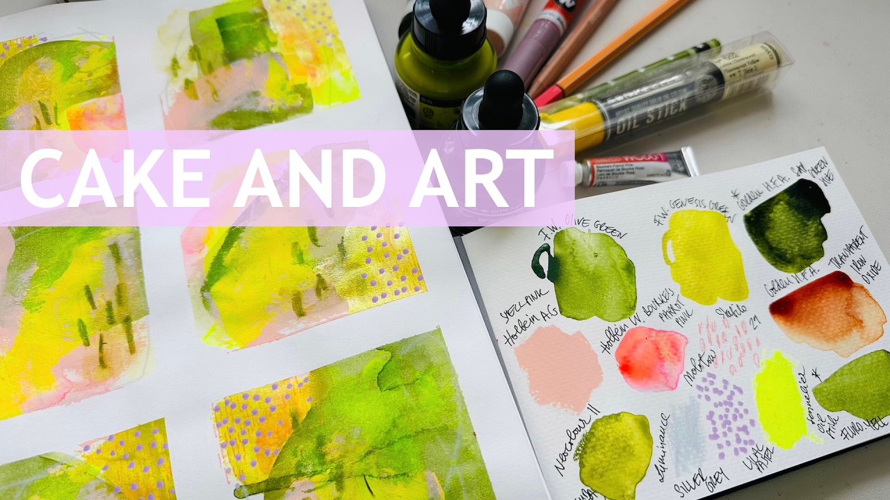 ТОРТЫ И ИСКУССТВО: 🌷 Весенняя цветовая палитра! ♥️ #смешаннаятехника