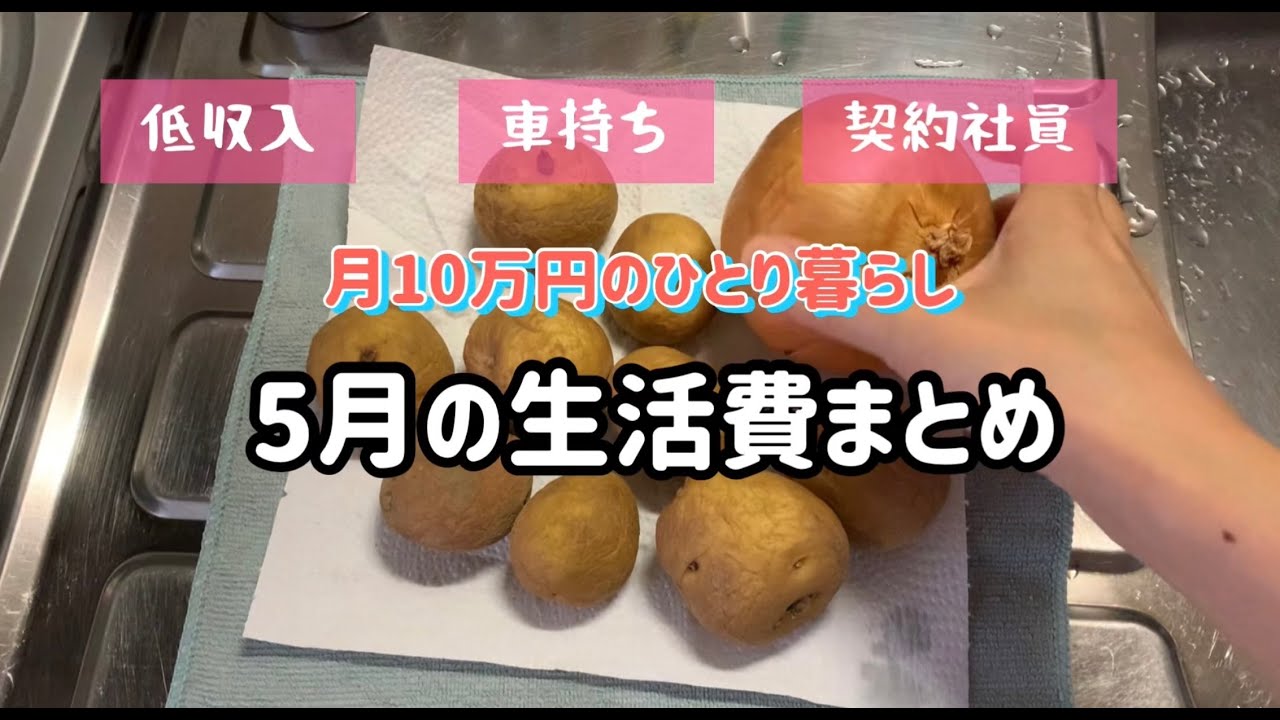【月10万円のひとり暮らし】シンプル生活/家計簿/支出/収入/契約社員/氷河期世代/地味な日常