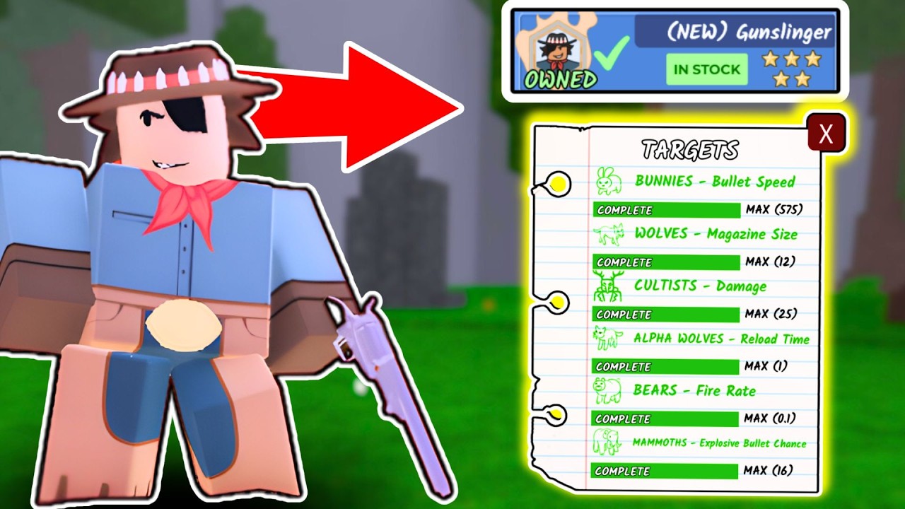 The Max Revolver Gunslinger Is INSANELY OP… (99 Nights in the Forest)