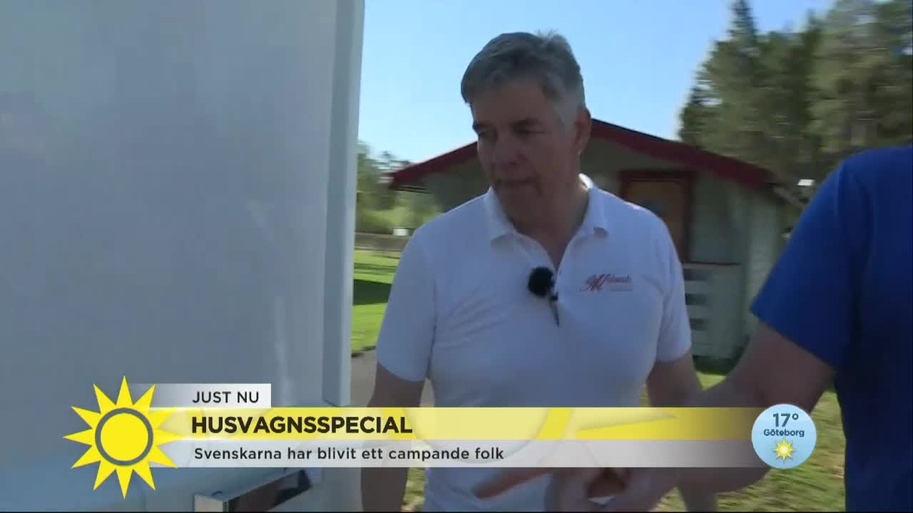 Reportern testar husvagnslivet: Va fasen, det här blev ju konstigt! - Nyhetsmorgon (TV4)