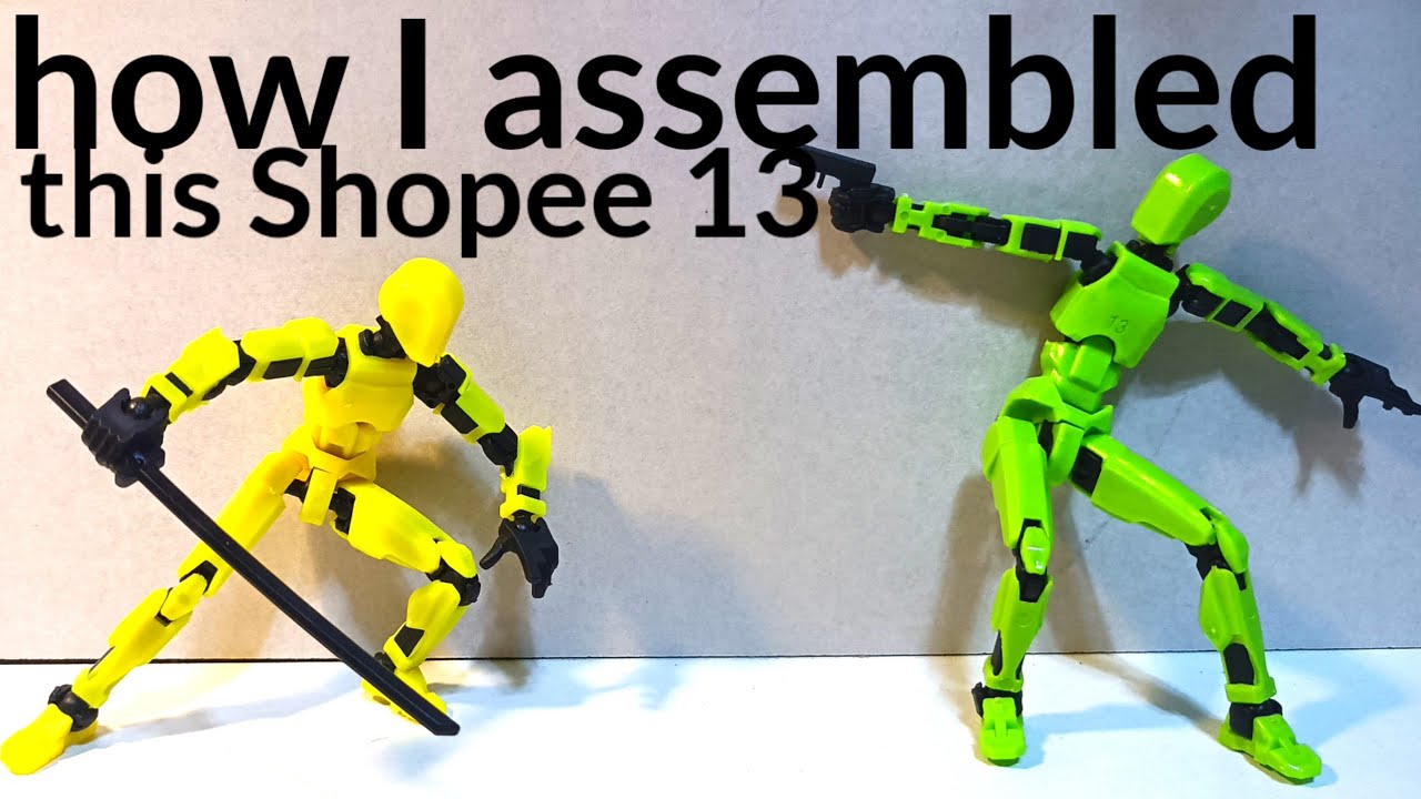 Review and how I assemble this Dummy 13 / T13 / Stickman (from Shopee)