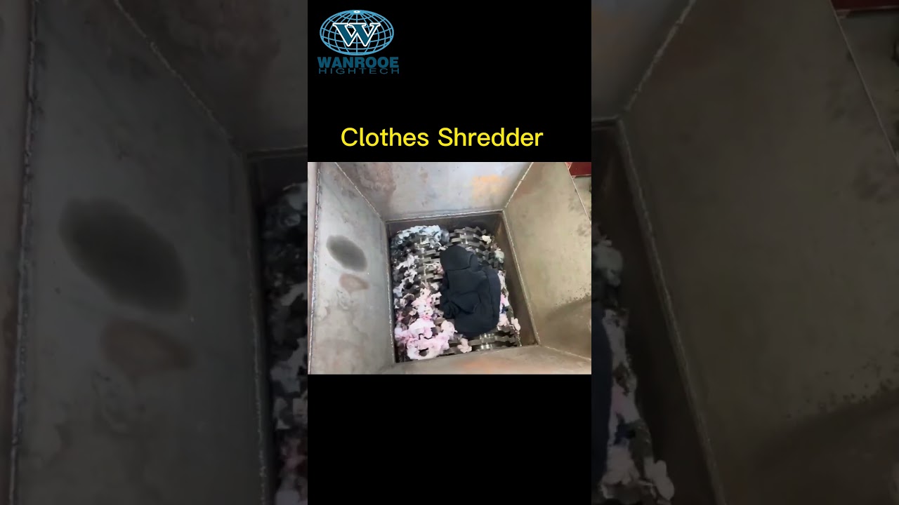 Waste Textile/Clothing/Fabric/Carpet Shredder Garment Crusher Machine 