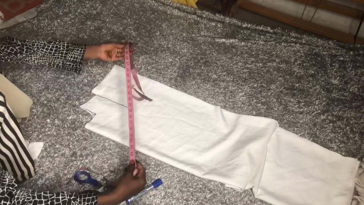 How to cut an INNER SLIP ON for an OPEN ABAYA #abayadesign #longdress #modestfashion #sewing