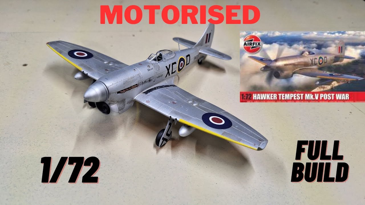 This Airfix Tempest 1/72 kit is a gem. Motorised