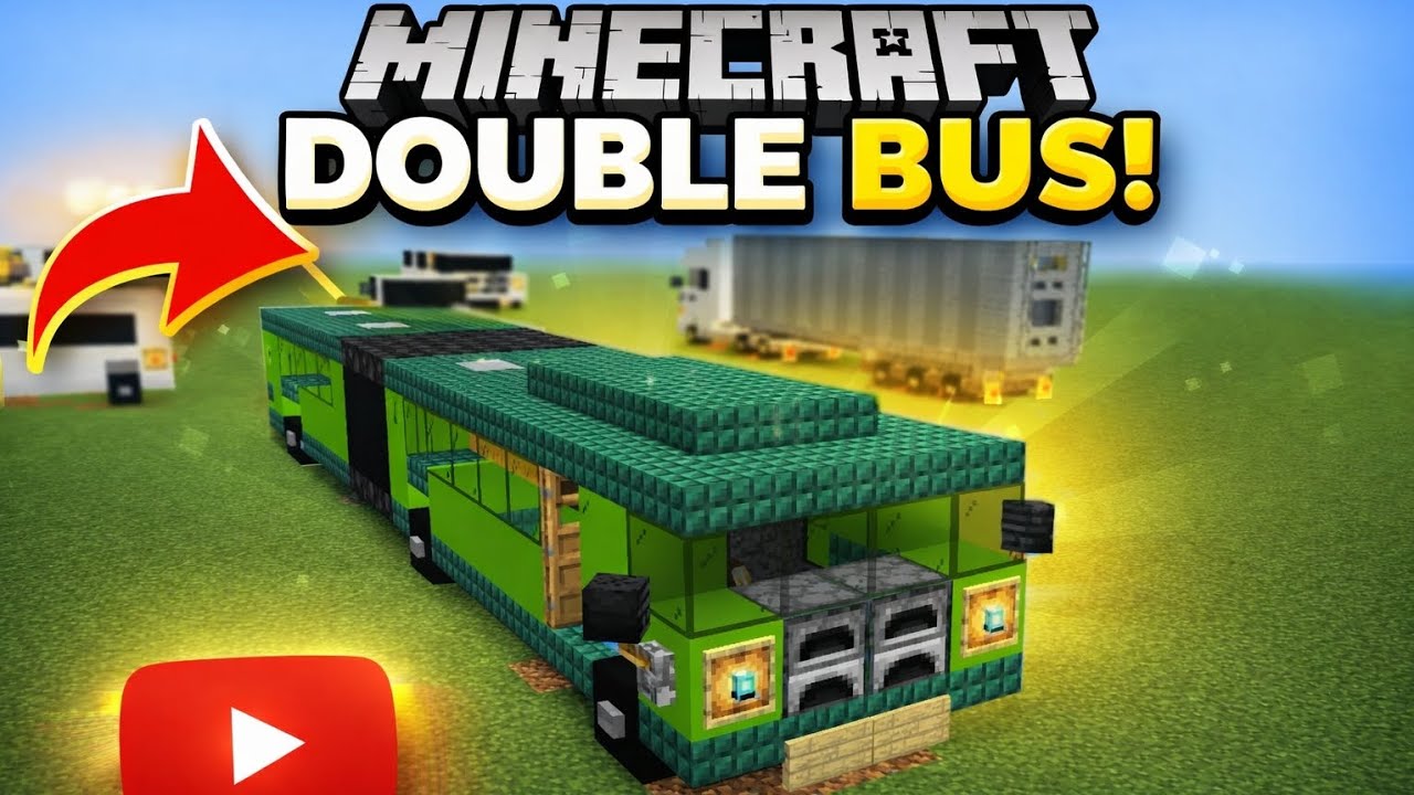 How to Build a REALISTIC City Bus in Minecraft (Step-by-Step)