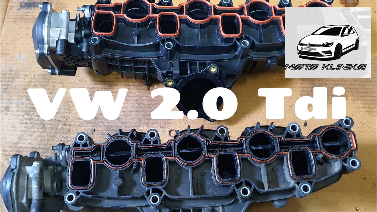 VW 2.0 TDI usterka kolektora ssącego. Przepustnica EGR Czyszczenie