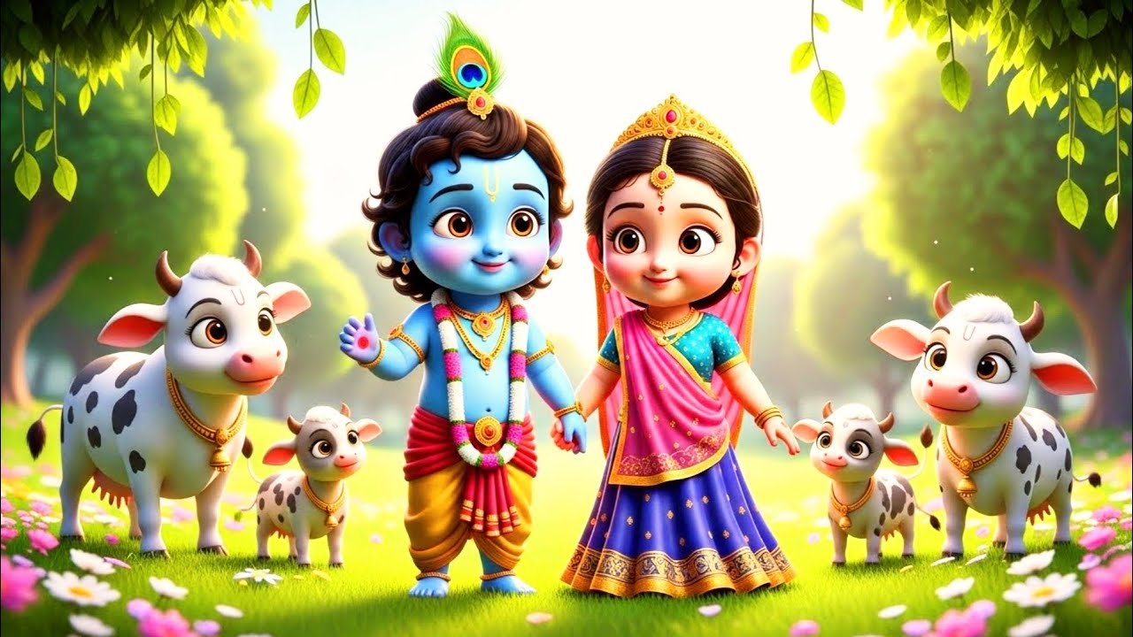 छोटी छोटी गैया छोटे छोटे ग्वाल। Choti Choti Gaiya Chote Chote Gwal। #kanha #krishna #krishnabhajan