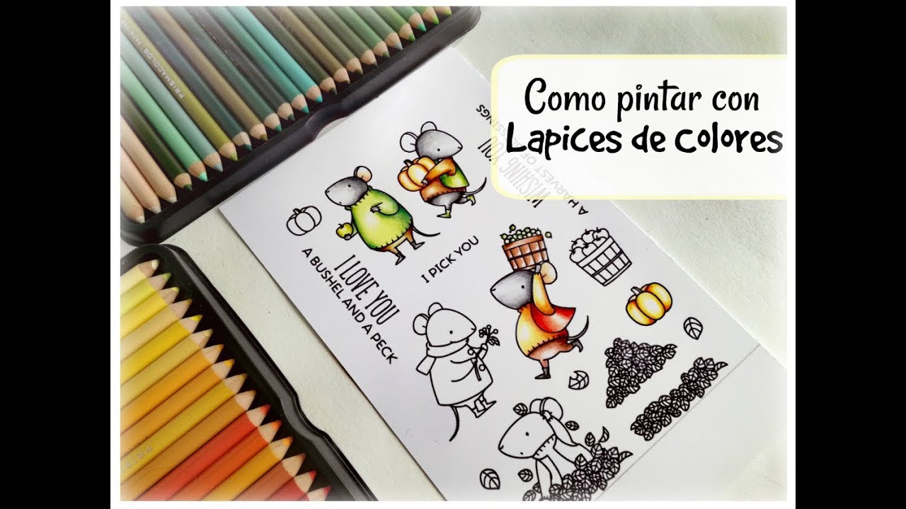 ¿COMO PINTAR CON LAPICES DE COLORES? TUTORIAL.