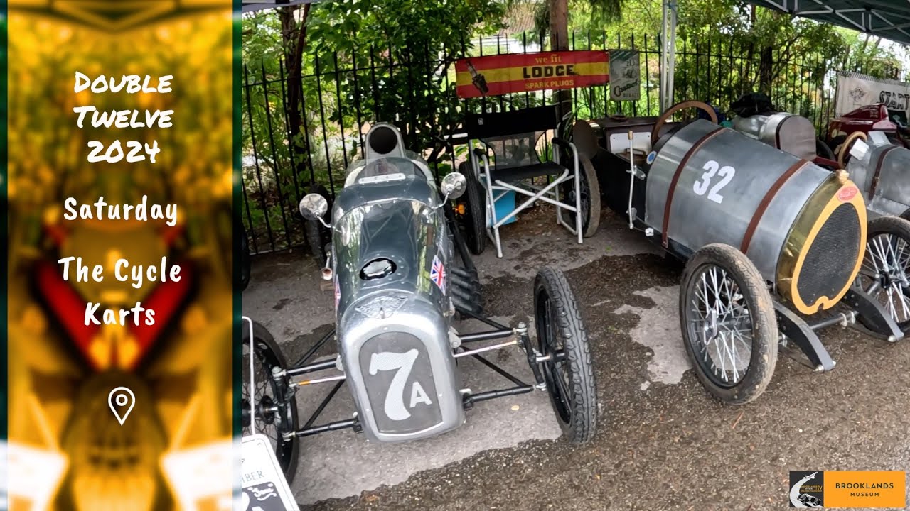 Brooklands Double 12 2024. Saturday. The Cyclekarts.