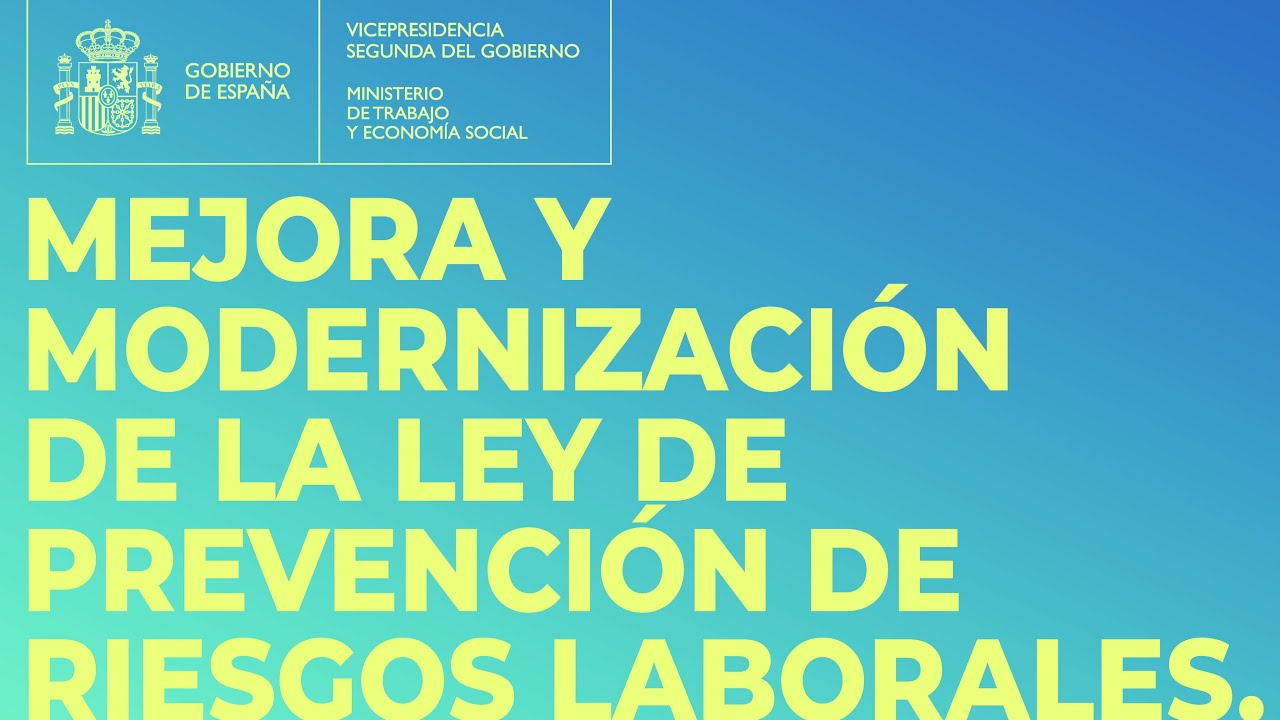 Acto de firma del acuerdo de mejora y modernización de la ley de prevención de riesgos laborales