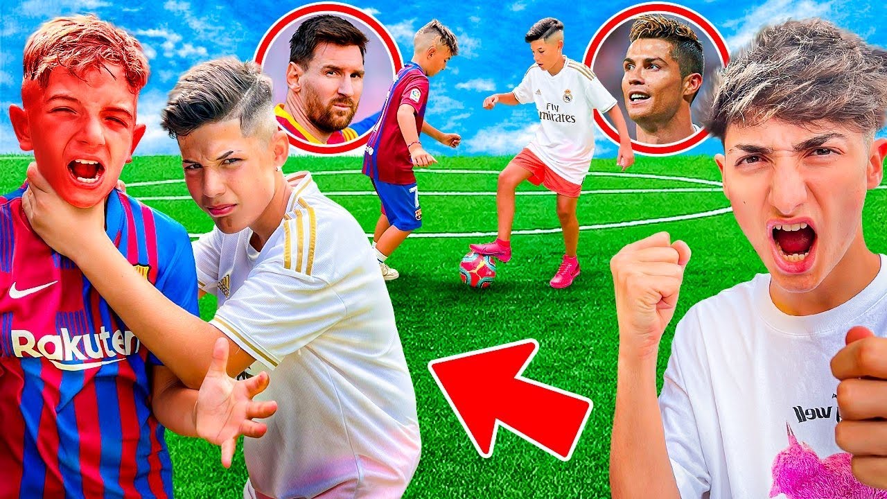 RESCATÉ al NIÑO MESSI de una PELEA contra el NIÑO CRISTIANO…