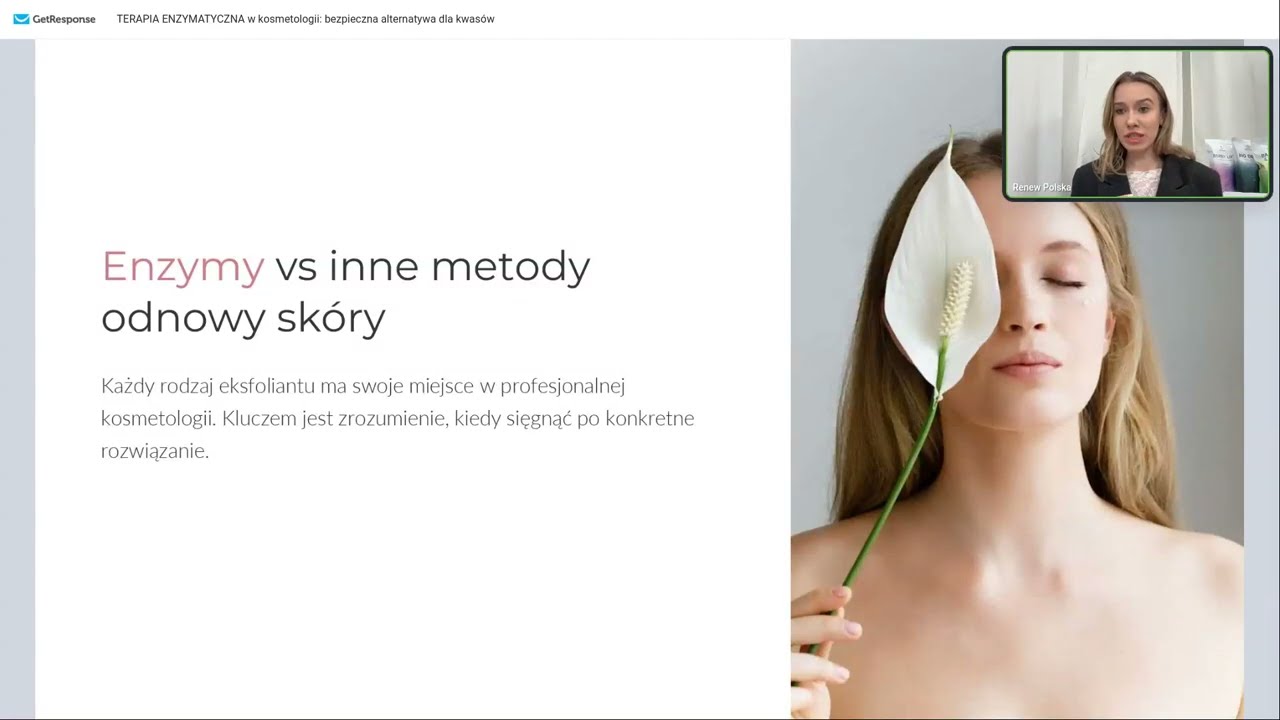 Terapia  bioenzymatyczna RENEW - alternatywa kwasom w gabinecie. Webinar PL
