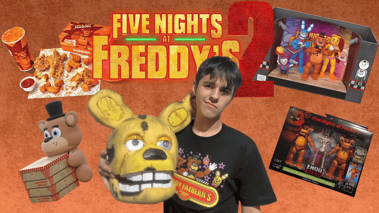 I Tried ALL The FNAF 2 Movie Merch!