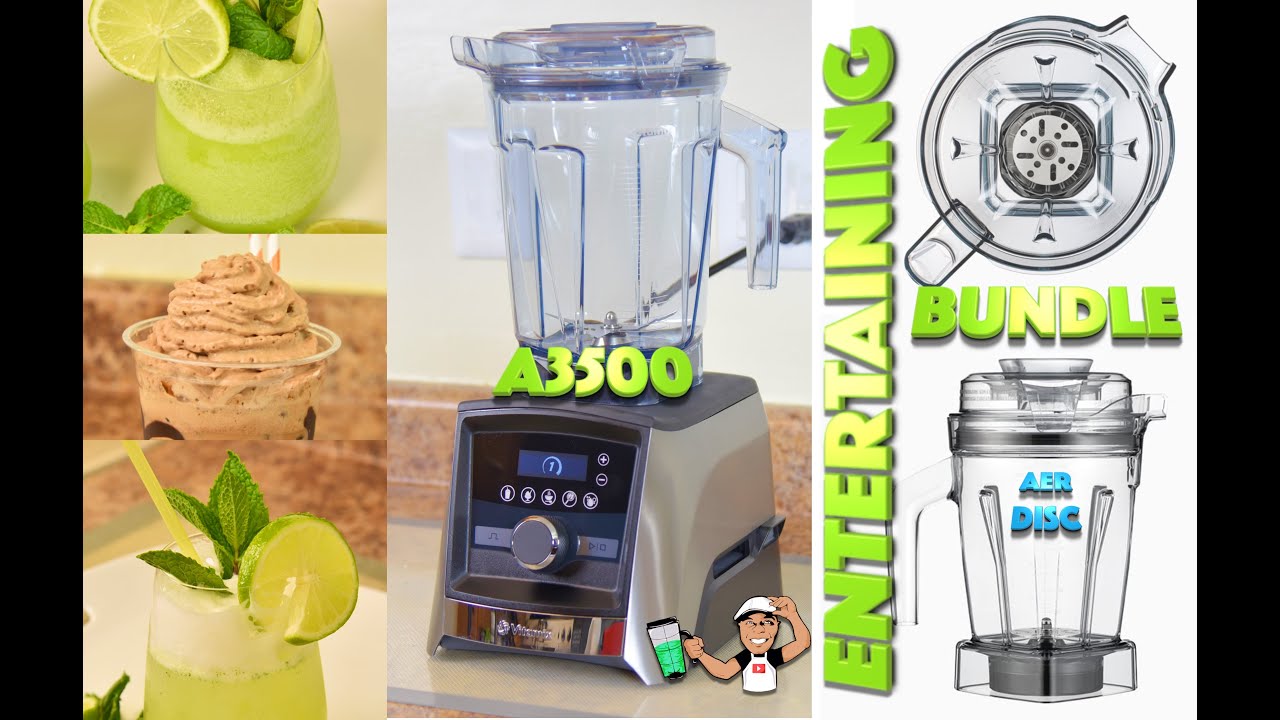 Vitamix Ascent A3500 Entertaining Bundle. Includes AER Disc Container!
