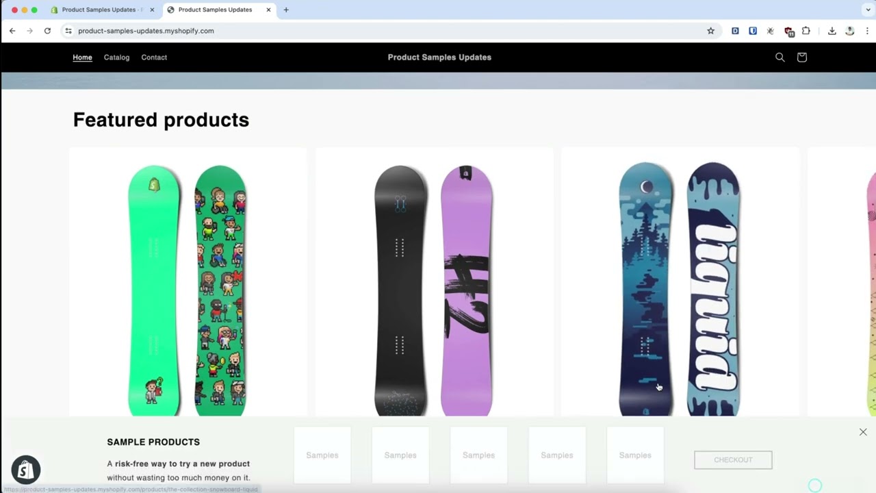 Product Samples App - Flat Price Option