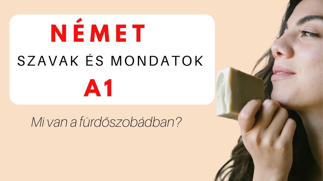 A fürdőszobában - német szavak és mondatok