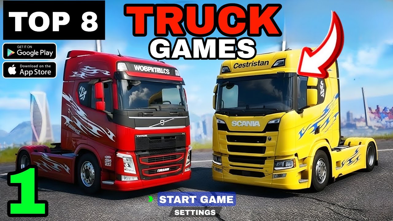 🔥ТОП-8 ЛУЧШИХ игр-симуляторов грузовиков, вышедших в 2025 году &mdash; Android и iOS #trucksimulator