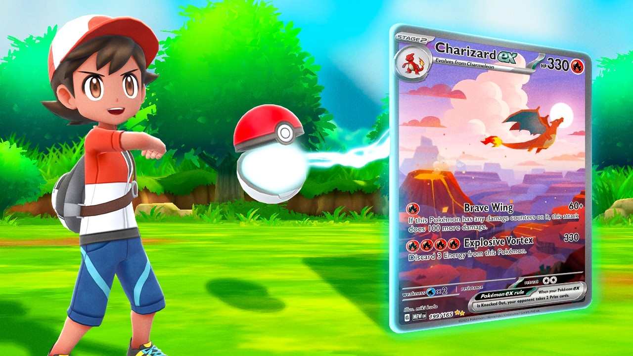 Can POKEMON CARDS beat a Hardcore Nuzlocke of Let's Go Pikachu?