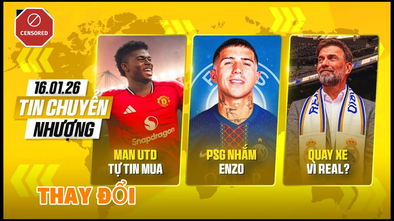 TIN CHUYỂN NHƯỢNG: BALEBA GẦN OLD TRAFFORD, PSG ĐẶT CƯỢC ENZO, KLOPP QUAY LƯNG REAL