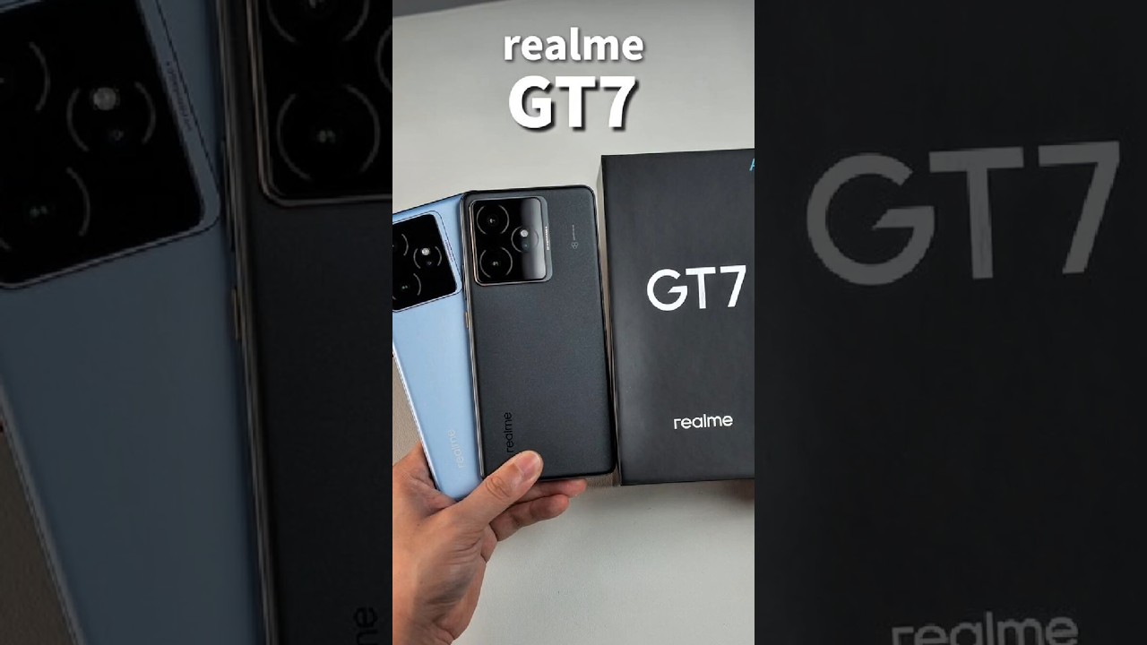 Realme GT17 Quick Look at the appearance 🔥 Do you prefer sky blue 🔵 or black 🖤 #realmeui #RealmiGT17
