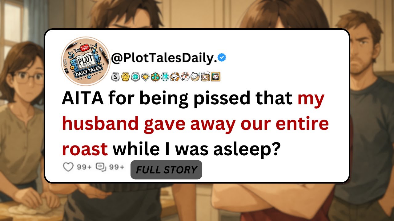 AITA for being pissed that my husband gave away our entire roast while I was asleep?| Reddit Stories
