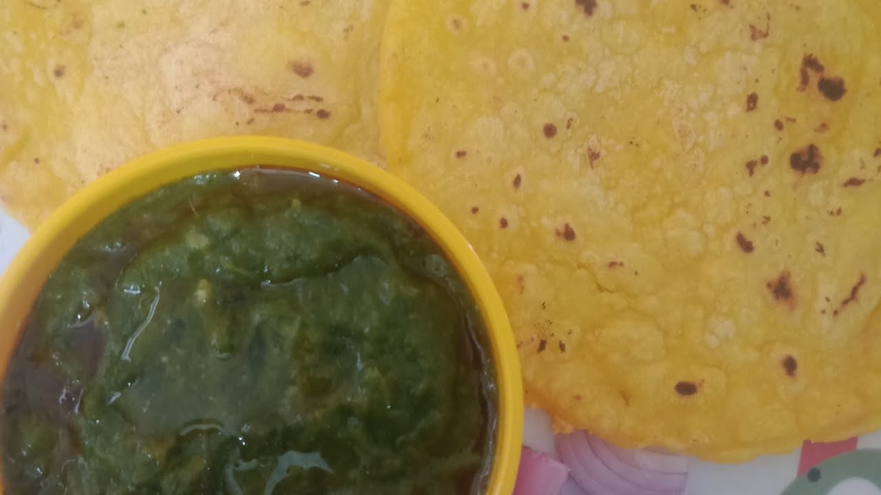 Sarson ka saag makki ki roti