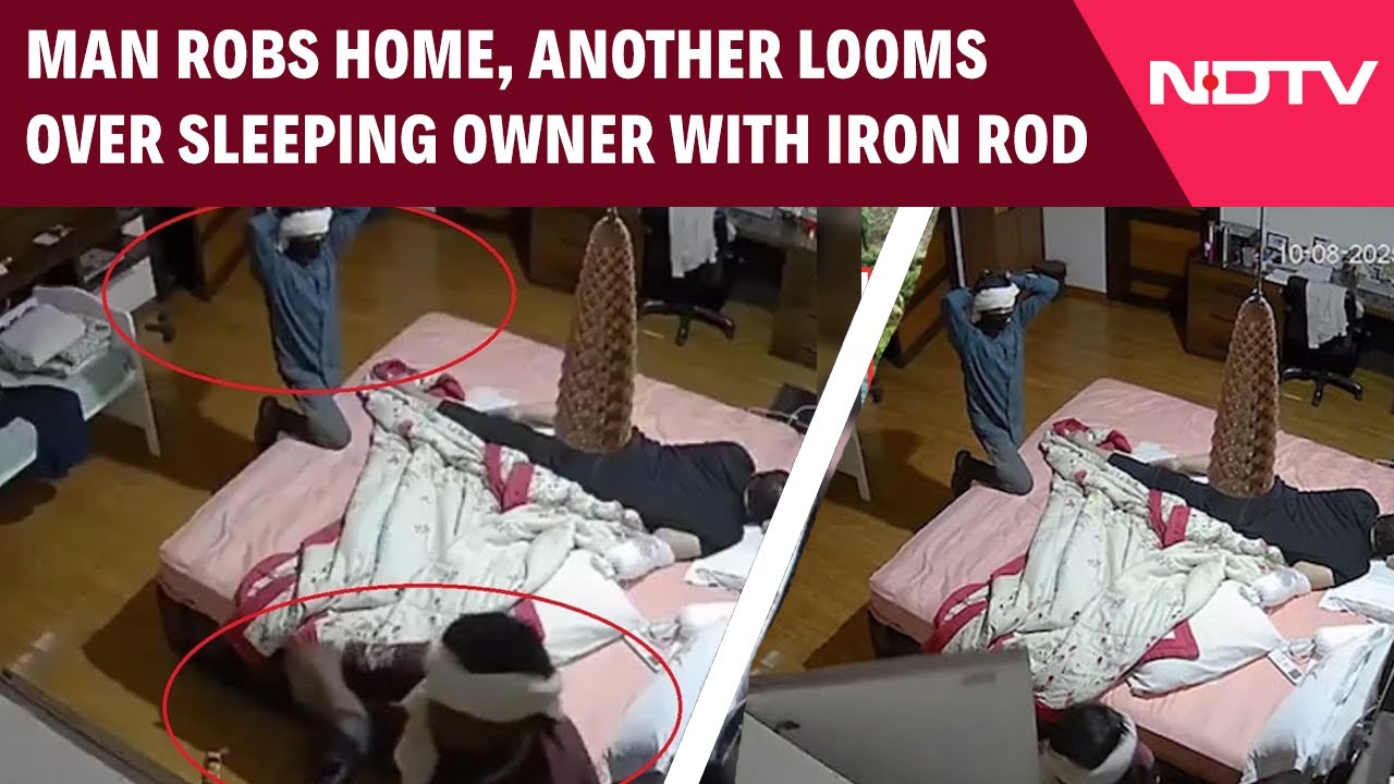 Indore Robbery News | One Man Loots, Another Looms Over Sleeping Owner With Iron Rod