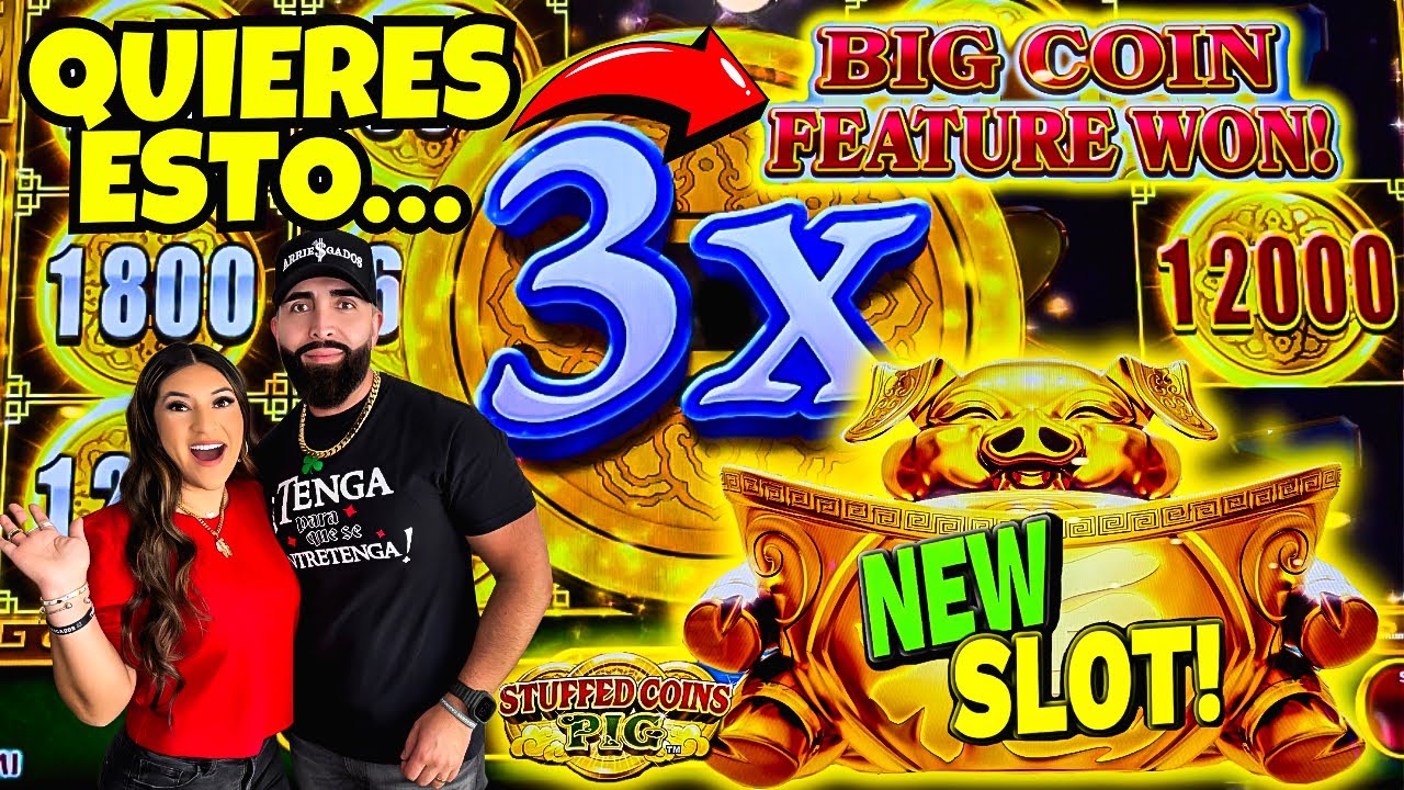 MULTIPLICADORES ACTIVADOS EN NUEVO JUEGO STUFFER COINS BIG SLOT MACHINE