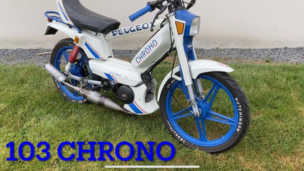 Peugeot 103 chrono dans sa vrai teinte