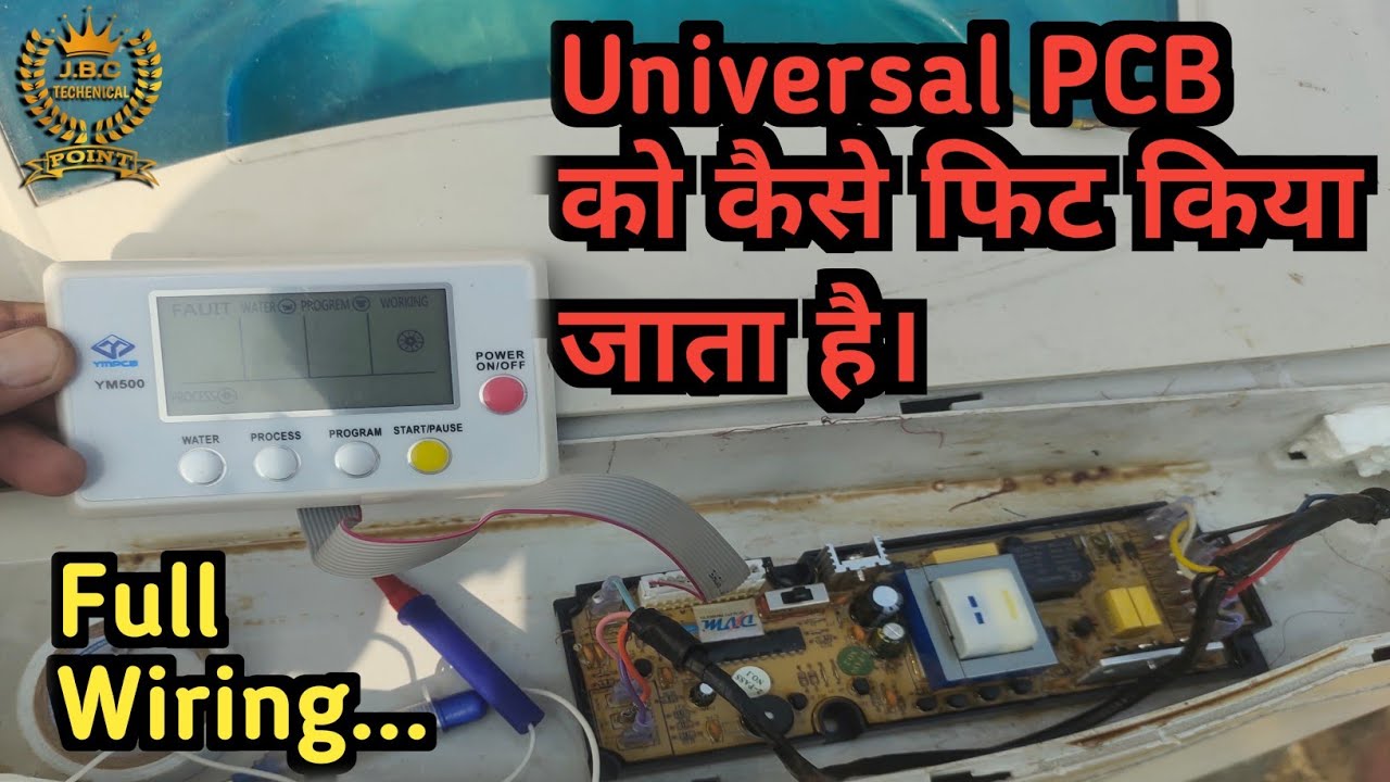 Automatic Washing Machine Universal PCB Installation || washing machine Universal pcb connection