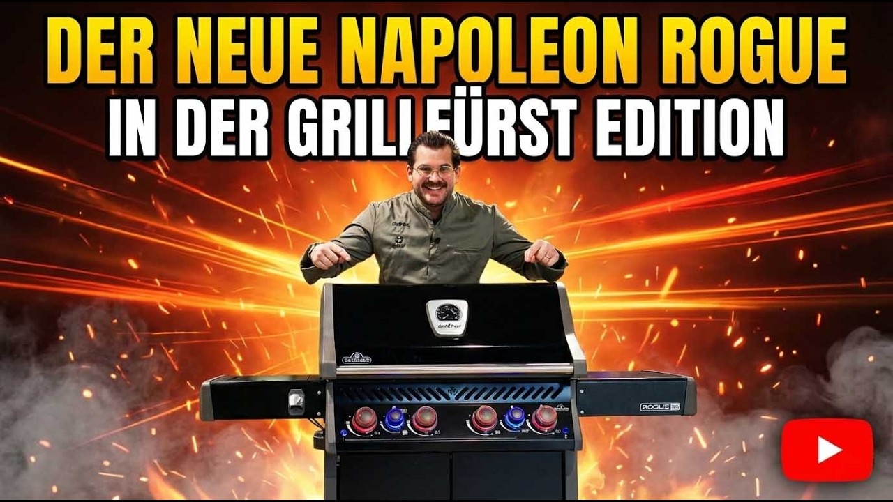 Der Napoleon Rogue PRO-S 525 mit SIZZLE ZONE™ und Heckbrenner-Grillfürst Edition inkl. Abdeckhaube