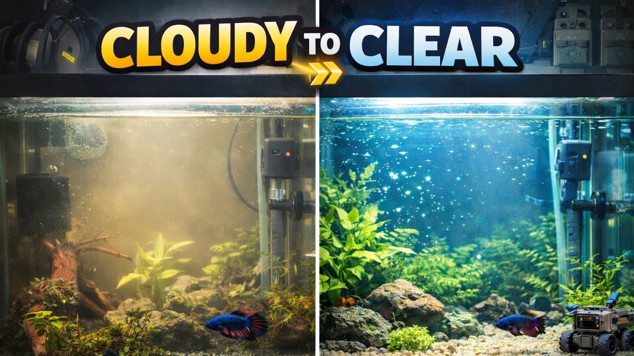 How to Get Crystal Clear Aquarium Water (Cloudy to Clear!)