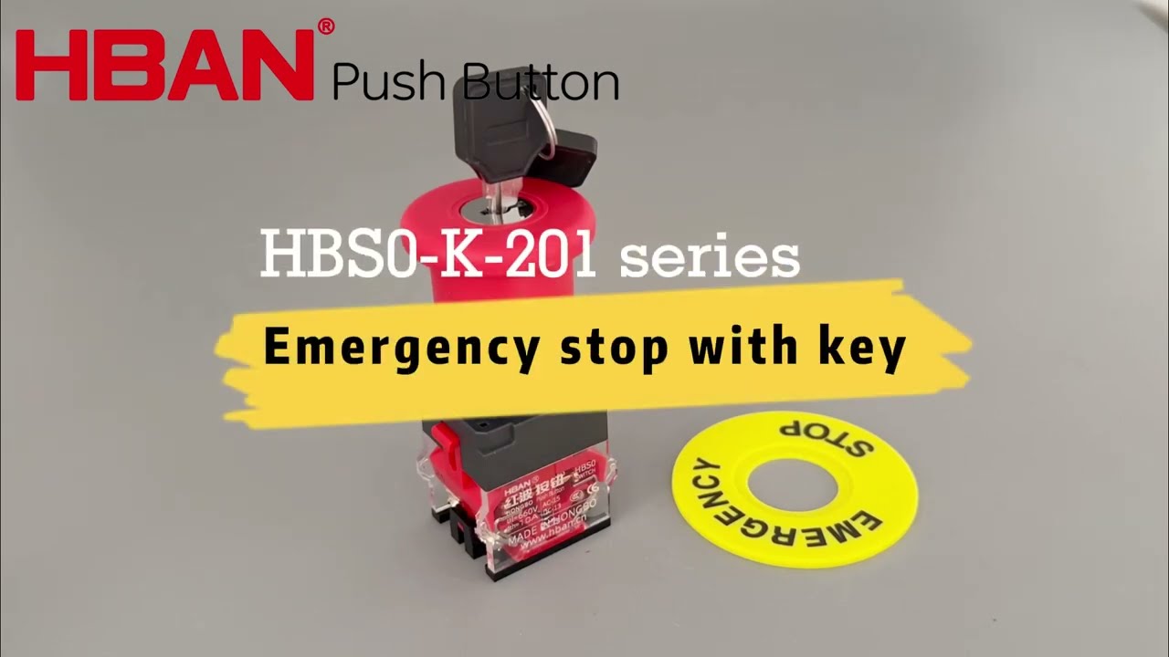 How to Use the LA38 Series Emergency Stop Switch with Key Button
