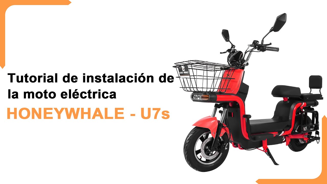 Tutorial de instalación de la moto eléctrica HONEYWHALE U7s #motorbike #honeywhale