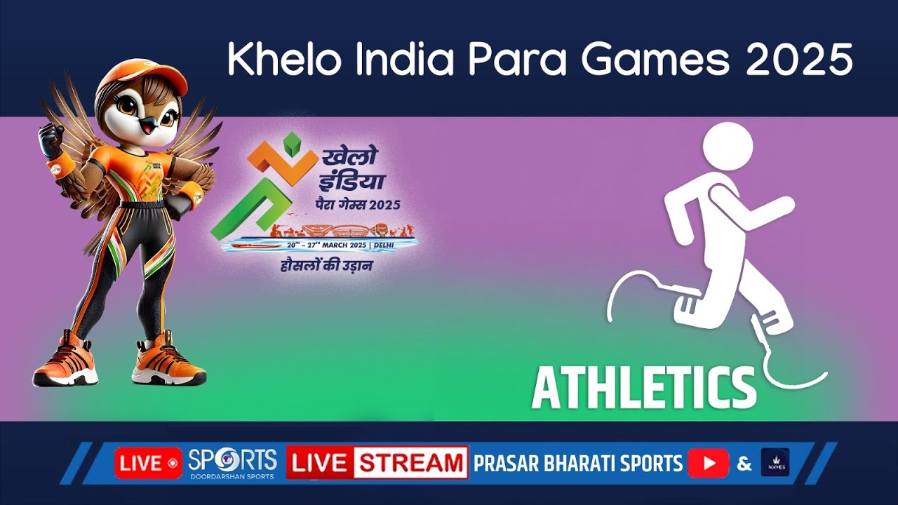 LIVE - Athletics, Day 3 - Khelo India Para Games 2025