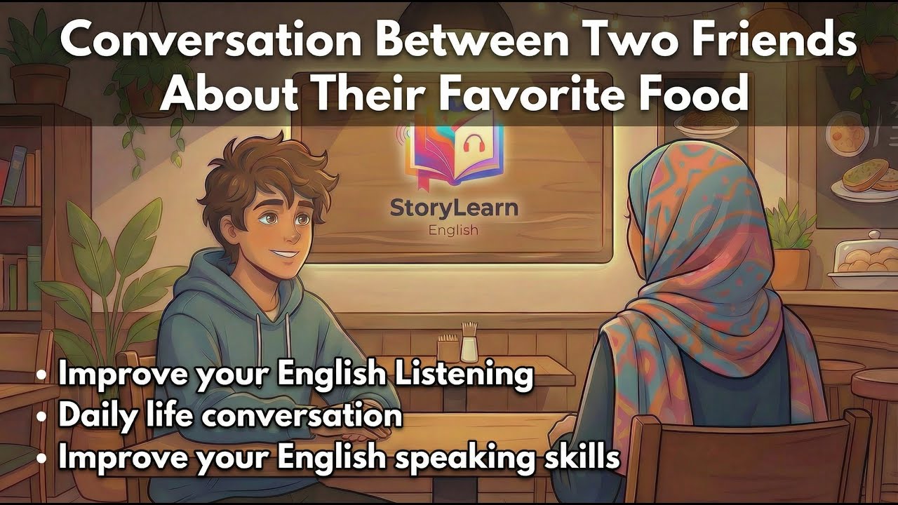 English conversation for Daily Life /Favorite Food Discussion/ English Speaking & Listening Practice